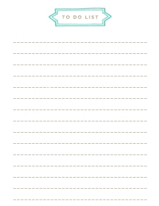 To Do List Free Printable by Ariane Anderson - Click to Download/Save